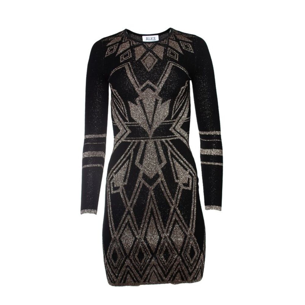 Alice by temperley printed lurex dress